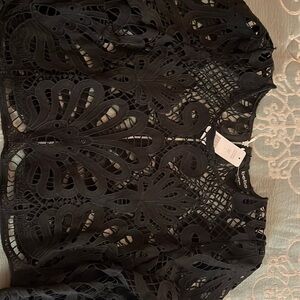 Bebe Placement Lace Blouse